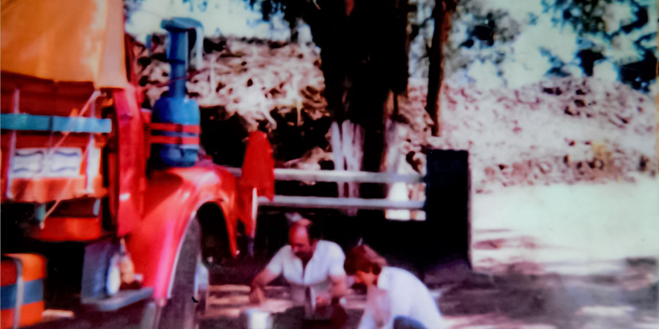 Chegada do caminhão em 1980